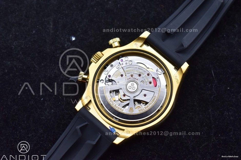 807 Oysterflex SH4131 Daytona 1:1 YG (Weighted) V6 QF on 126518 Black Best Edition Strap Sophisticated Dial 1223